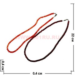 Бусы из натурального коралла "Шар" 4 мм - фото 61438