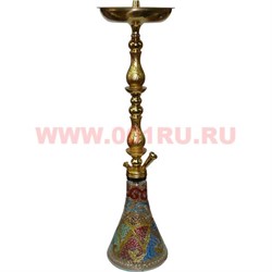 Кальян сирийский 63 см (шахта металл золото роспись) в ассортименте - фото 61916