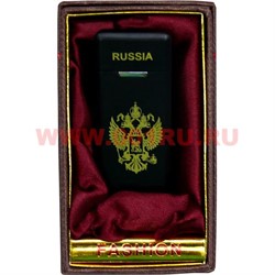 Зажигалка газовая "герб России и СССР и российская символика" в коробочке - фото 62140