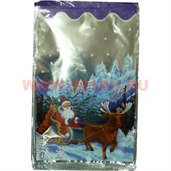 Пакет Новогодний 25х40, 100 шт\уп, рисунки миксом - фото 62291