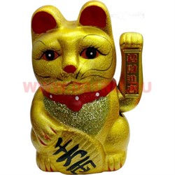 Кот Манеки-неко (керамика) 20 см на батарейках - фото 62496