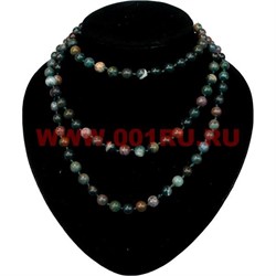 Бусы 125 см из яшмы 8 мм - фото 62511