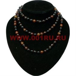 Бусы 125 см из сердолика 8 мм - фото 62519