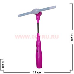 Светяшка "пропеллер" музыкальная цвета в ассортименте - фото 63451