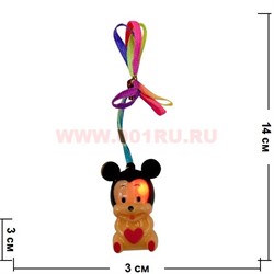 Подвеска на шею светящаяся "Мышка", цена за 36 шт - фото 63600