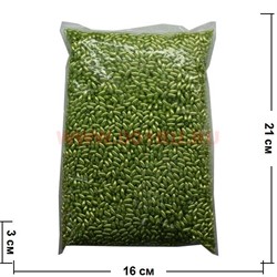 Бусы для рукоделия "рис" 3х6 мм "оливковый" 500 гр - фото 64787