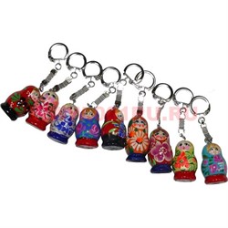 Брелок Матрешка в ассортименте цена за 1 шт - фото 64839
