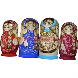 Матрешка десятка 25 см "Авторская Роспись" Большая в ассортименте - фото 65069