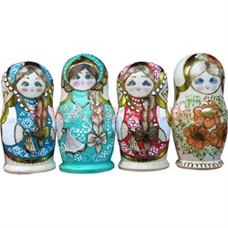 Матрешка пятерка 18 см "Авторская Роспись" Средняя в ассортименте - фото 65077