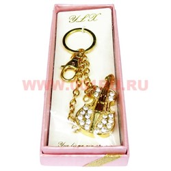 Брелок "Скрипка", стразы, 6 штук в уп.,цена за штуку - фото 65223