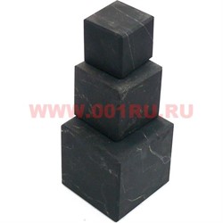 Кубик неполированный из натур.шунгита 3 см - фото 65957