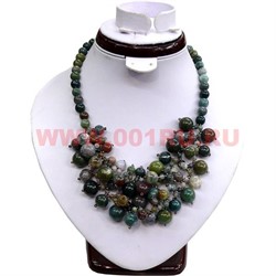 Колье из натурального камня 45 см яшма - фото 66109