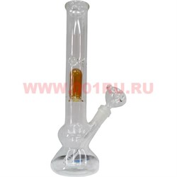 Бонг стеклянный (5мм) GB-658 белый прозрачный 31 см - фото 66318