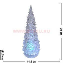 Новогодняя игрушка "Ёлка" (649) 30 см на 3 ААА батарейки, 48 шт/кор - фото 66466