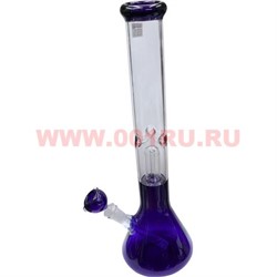 Бонг стеклянный (5мм) GB-8 цветной прозрачный 45 см - фото 66502