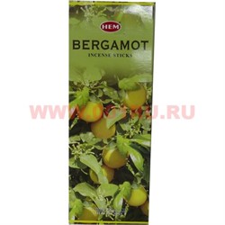 Благовония HEM "Бергамот" 6 шт\уп, цена за уп - фото 67007