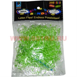 Резинки Loom Bands "гель тонкие салатовые" 600 шт, цена за 12 уп - фото 67143