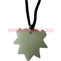 Подвеска на шею «Кленовый лист» 2 цвета - фото 67236