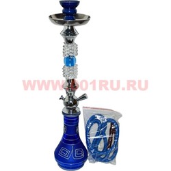 Кальяна средний на 1 трубку (B1735) 56 см, цвета в ассортименте, 12 шт/кор - фото 67410