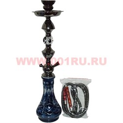 Кальяна средний на 1 трубку (B3802) 53 см, цвета в ассортименте, 12 шт/кор - фото 67414