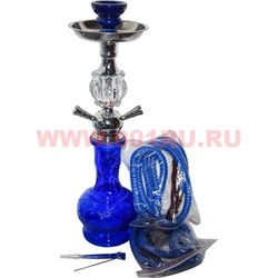 Кальян средний на 2 трубки (B6630R) 45 см, цвета в ассортименте, 12 шт/кор - фото 67424