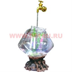 Аквариум с краном 56 см (для настоящих рыб) - фото 67581