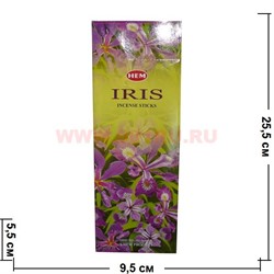 Благовония HEM Iris (Ирис) 6шт/уп, цена за уп - фото 68956