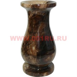 Ваза из черного оникса (3х6) 15 см - фото 69074