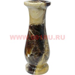 Ваза из черного оникса (3х6) 20 см - фото 69095