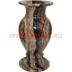 Ваза из черного оникса (4х8) 20 см - фото 69204