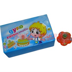 Игрушка музыкальная крутящаяся с гироскопом 6 шт/упаковка - фото 69351