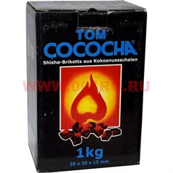Уголь для кальяна Tom Cococha 1 кг 25х25х15 мм кубики - фото 69830