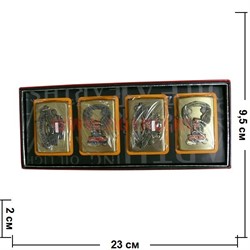 Зажигалка бензиновая "Орел Star Smoking" цена за 4 шт - фото 70003
