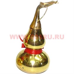 Тыква-горлянка фэншуй малая 7,5 см (металл латунь, раскручивается) - фото 71030