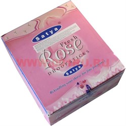 Благовония Satya Fresh Rose (Свежая Роза) 12уп х 10 палочек, цена за 12 уп - фото 71302
