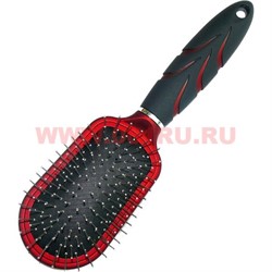 Расческа "Волны" прямоугольная пластмассовая цвета в ассортименте, цена за упаковку 12 шт - фото 71985