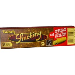Бумага для самокруток Smoking с фильтрами (неотбеленная) - фото 72872