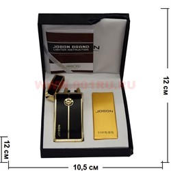 Зажигалка Jobon разрядная черная с зарядкой от USB - фото 73216