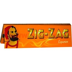 Бумага для самокруток Zig Zag коричневая 50 шт/уп (Франция) Liquorice - фото 73391