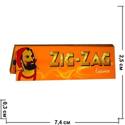 Бумага для самокруток Zig Zag коричневая 50 шт/уп (Франция) Liquorice - фото 73393