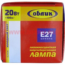 Лампа энергосберегающая Облик 20 Вт (100 Вт) - фото 73738