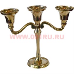 Подсвечник на 3 свечи классический (Индия) - фото 73951