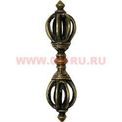 Ваджра 7,5 см (латунь) оружие Индры, мужское начало - фото 74236