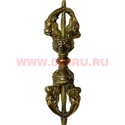 Ваджра из латуни 10,5 см (ритуальное и мифологическое орудие) - фото 74246
