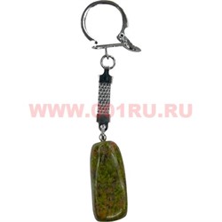 Брелок из зеленой яшмы унакит большой - фото 74392
