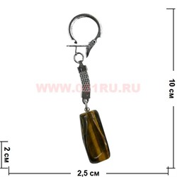 Брелок из тигрового глаза большой 10 шт/уп - фото 74395