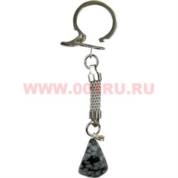 Брелок из обсидиана 10 шт/связка - фото 74398