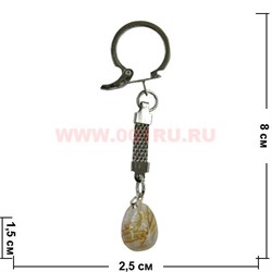 Брелок из тигрового глаза 10 шт/связка - фото 74417