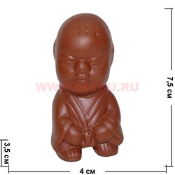Фигурка-свисток "мальчик" для чайной церемонии из глины - фото 75043