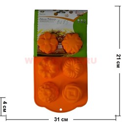 Силиконовая форма для выпечки (B-085) цена за коробку из 72 шт, цвета в ассортименте - фото 76130